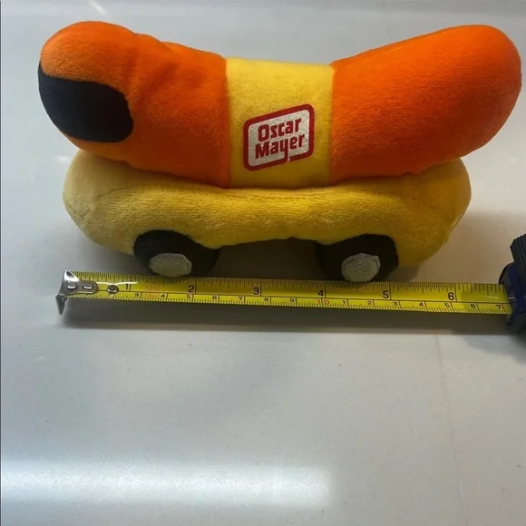 Vintage Oscar Mayer Weiner Mobile Plush Stuffed Orange Bean Bag Toy NWT - Picture 4 of 4